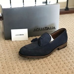 Aquatalia weatherproof falco mens dress shoe suede